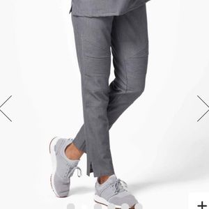 Figs Women’s Gray Kanye Moto Scrub Pants Ankle Zip Size Medium Limited Edition
